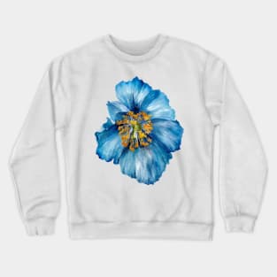 Blue Poppy Crewneck Sweatshirt